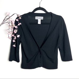 3/$30 VTG Jessica Howard Black Cropped Cardigan